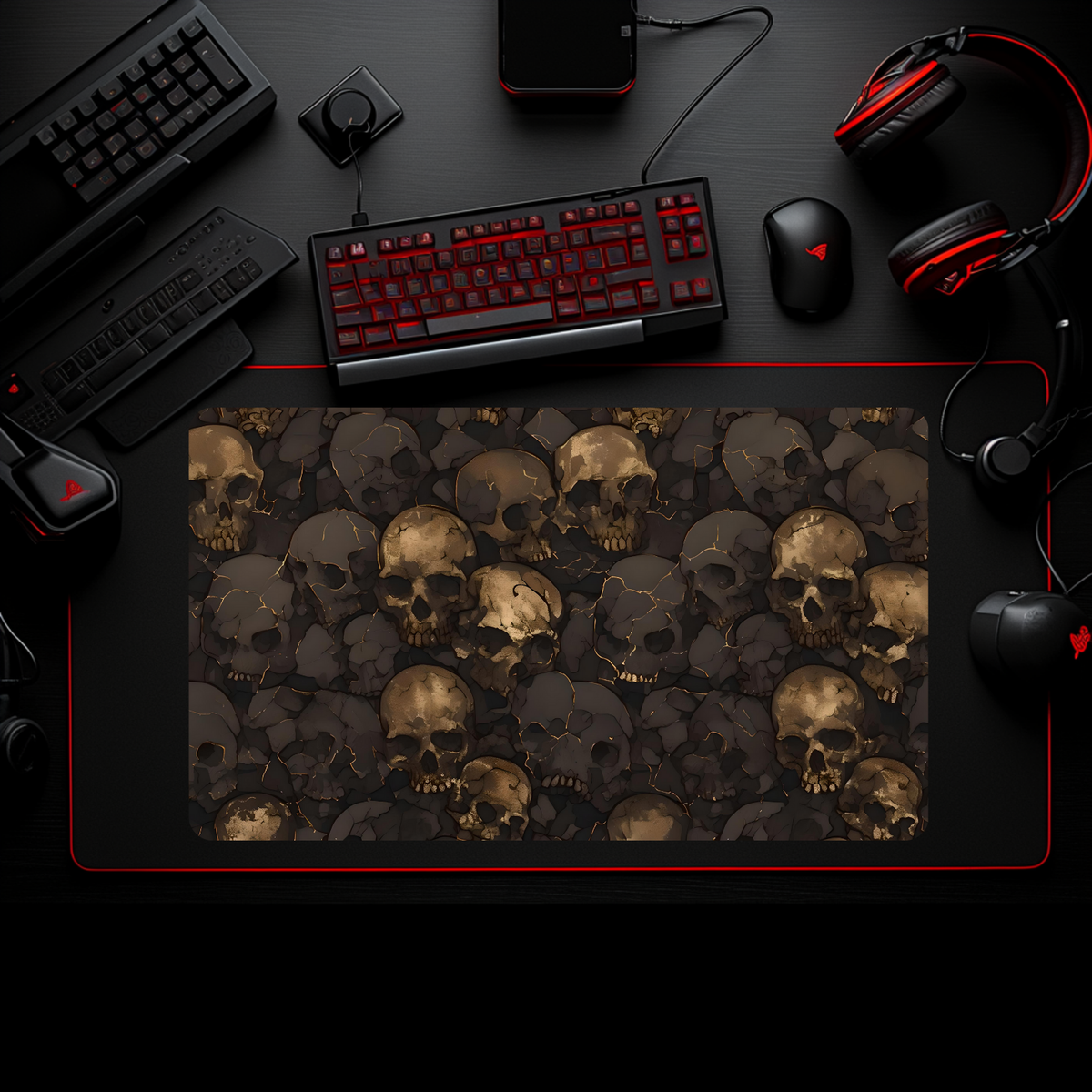 Battle Bear Playmats x Bronze Skulls