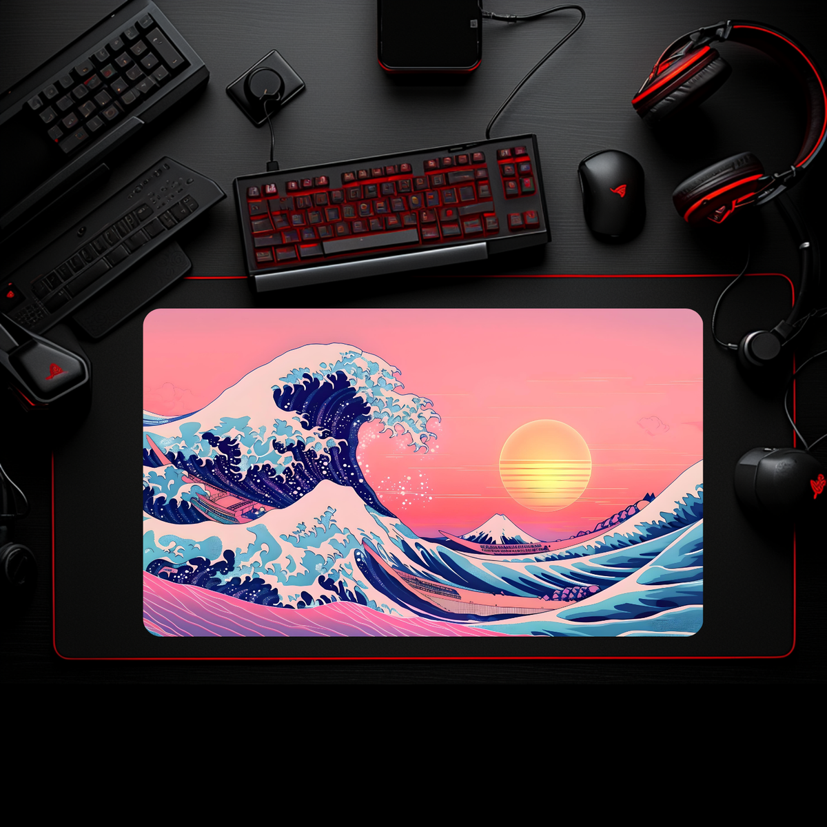 Battle Bear Playmats x Great Wave