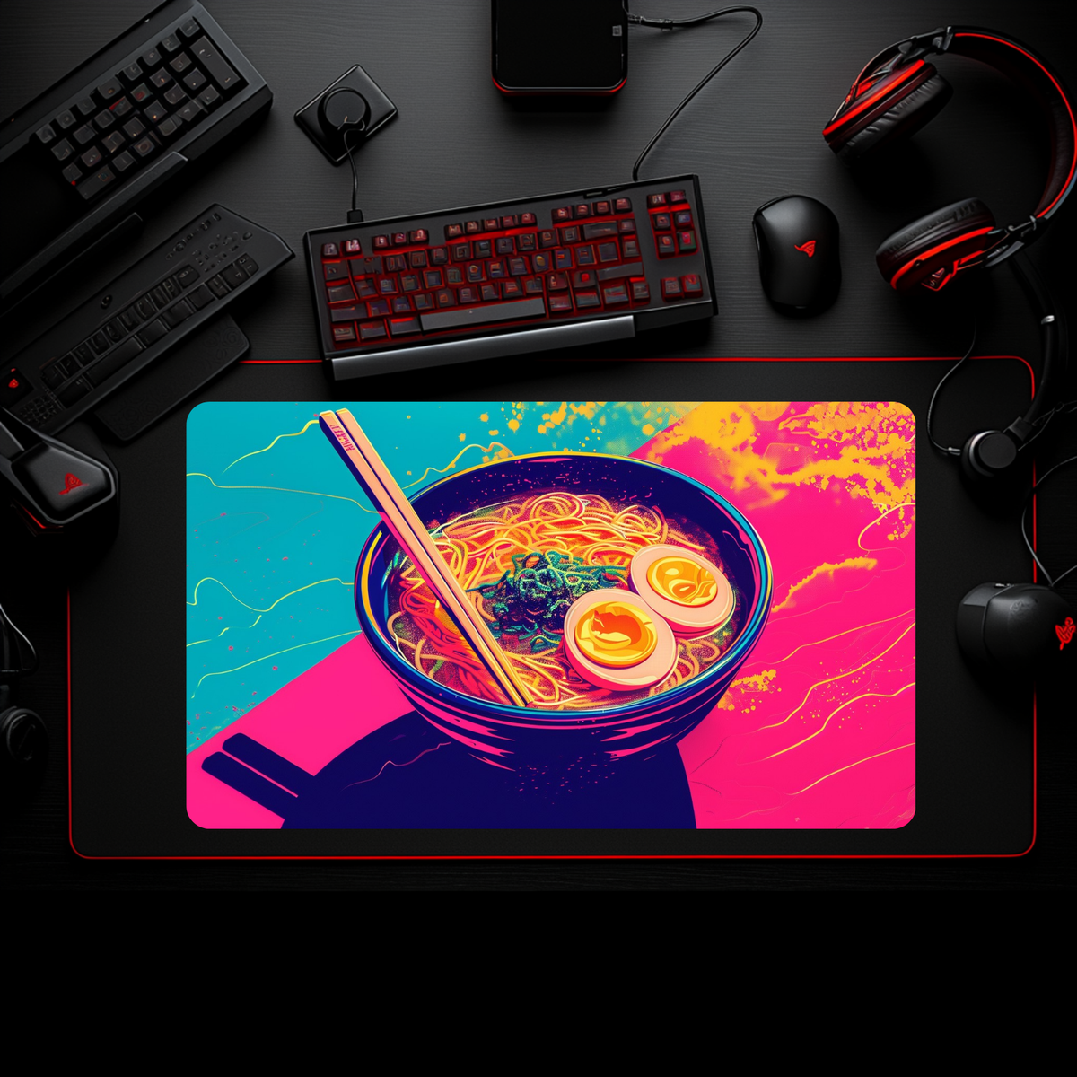 Battle Bear Playmats x Ramen