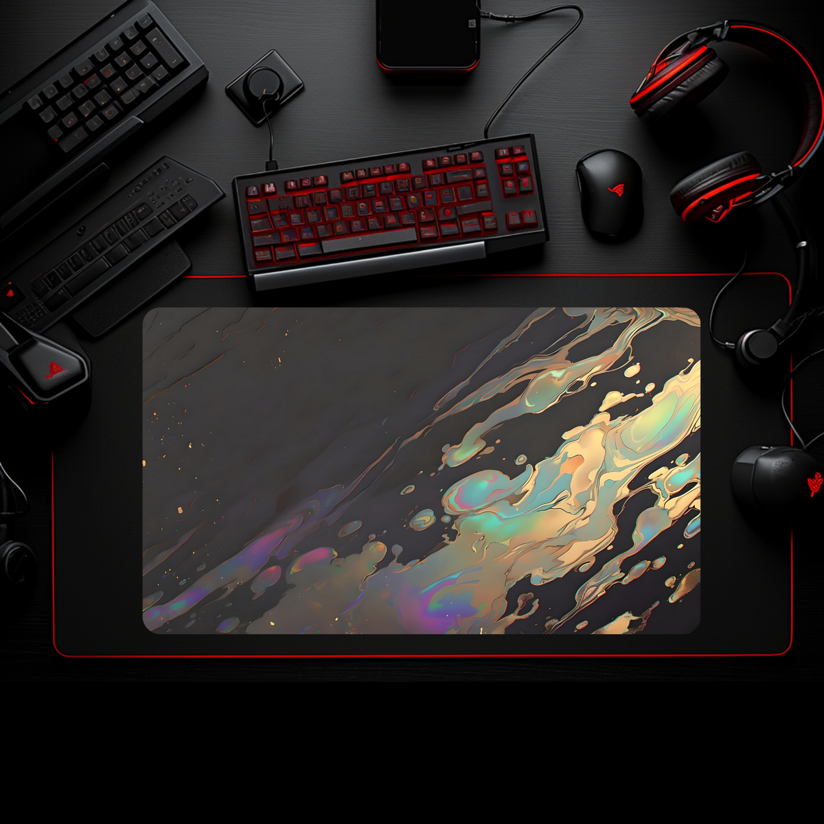 Battle Bear Playmats x Oil Spill