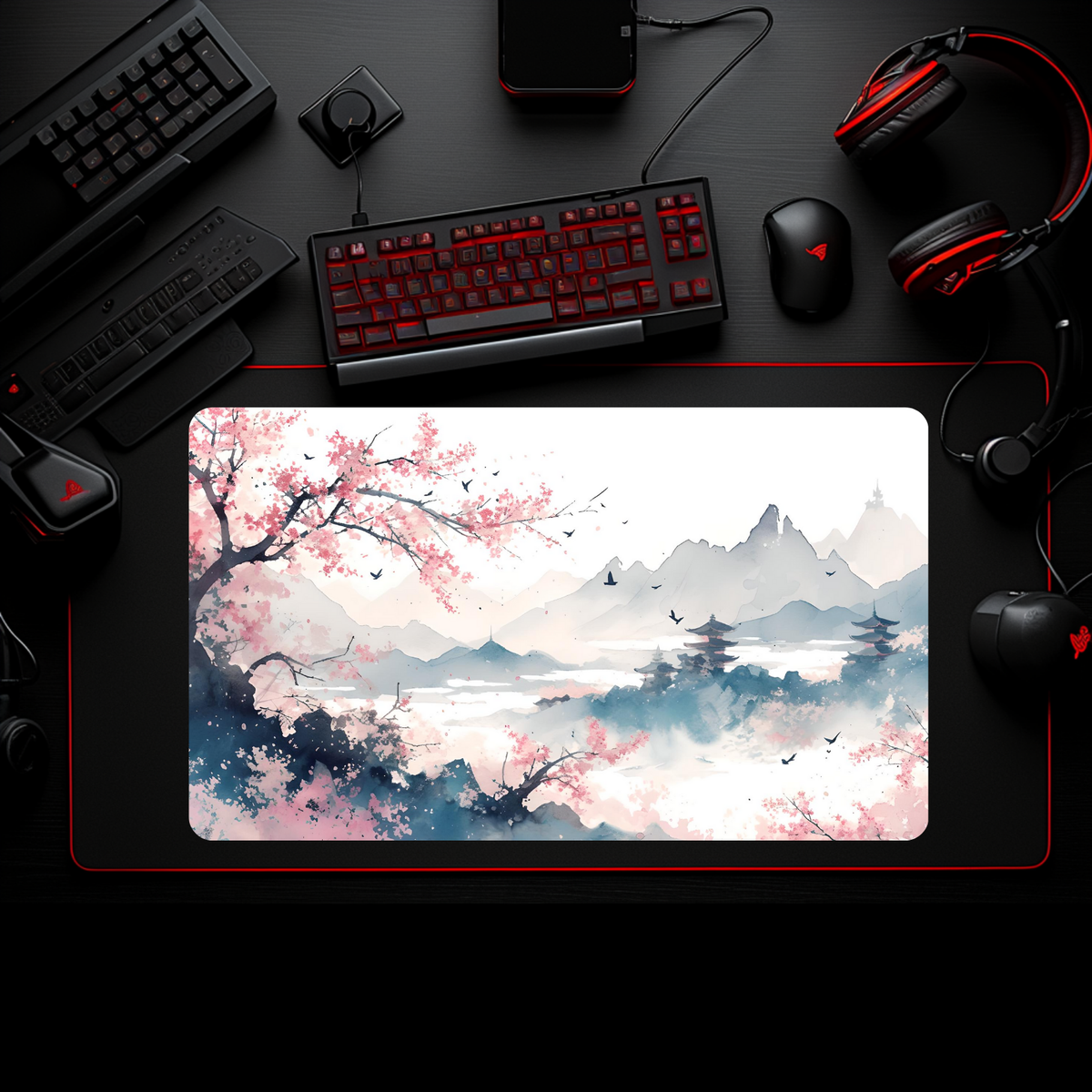 Battle Bear Playmats x Cherry Blossom